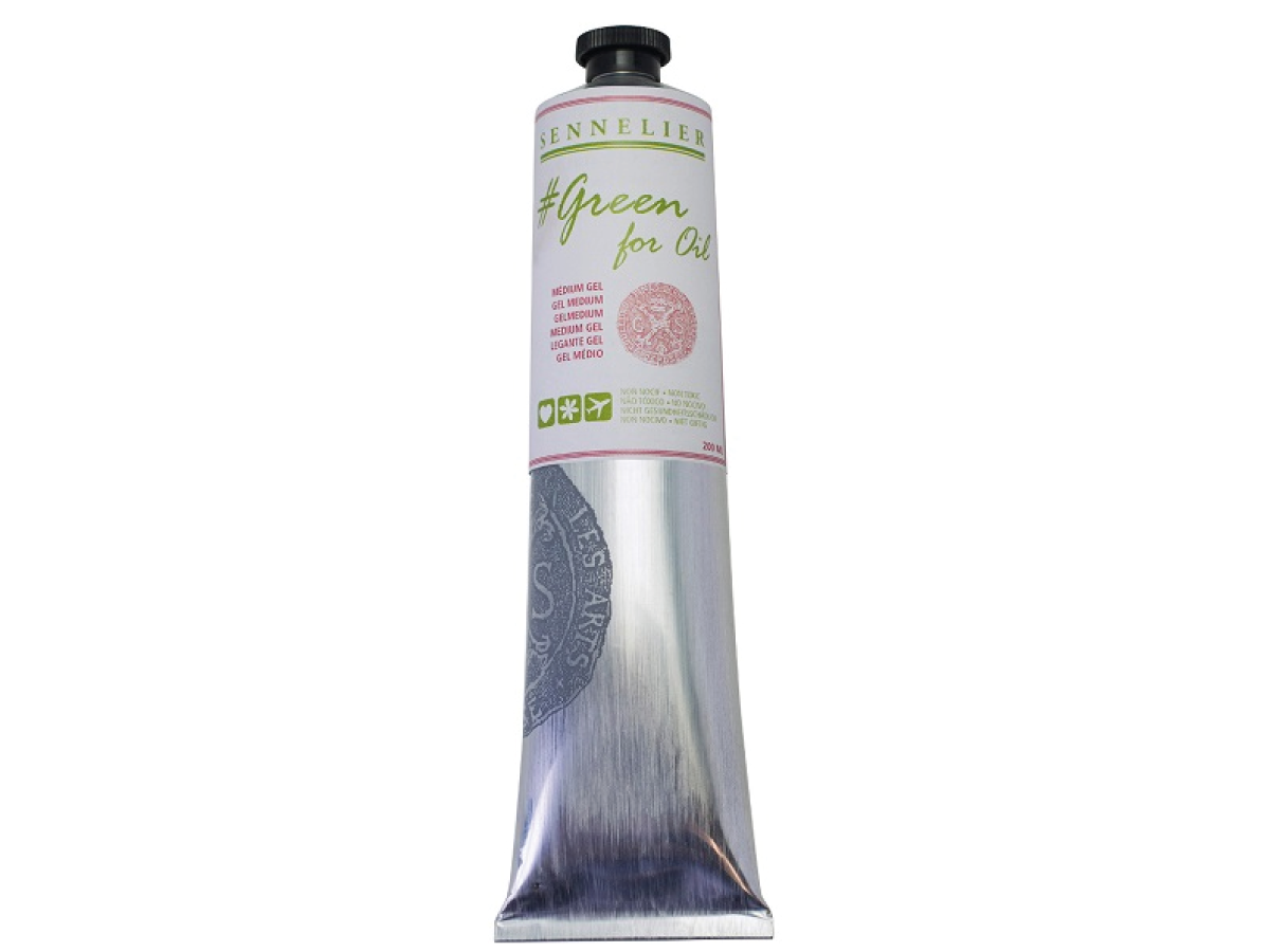 SENNELIER GREEN FOR OIL GEL MEDIUM 200ML 1