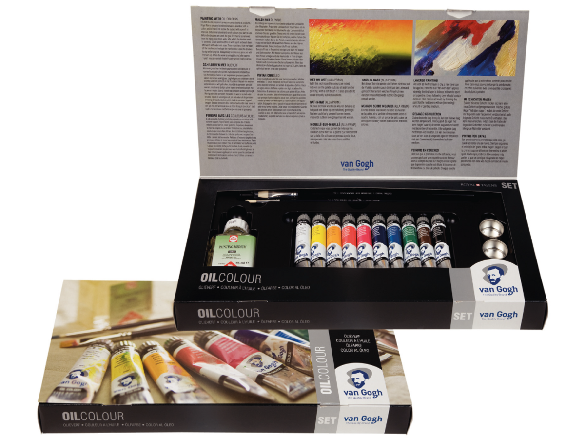 VAN GOGH ÖLFARBEN SET 10X 20ML MIT ZUBEHÖR 1