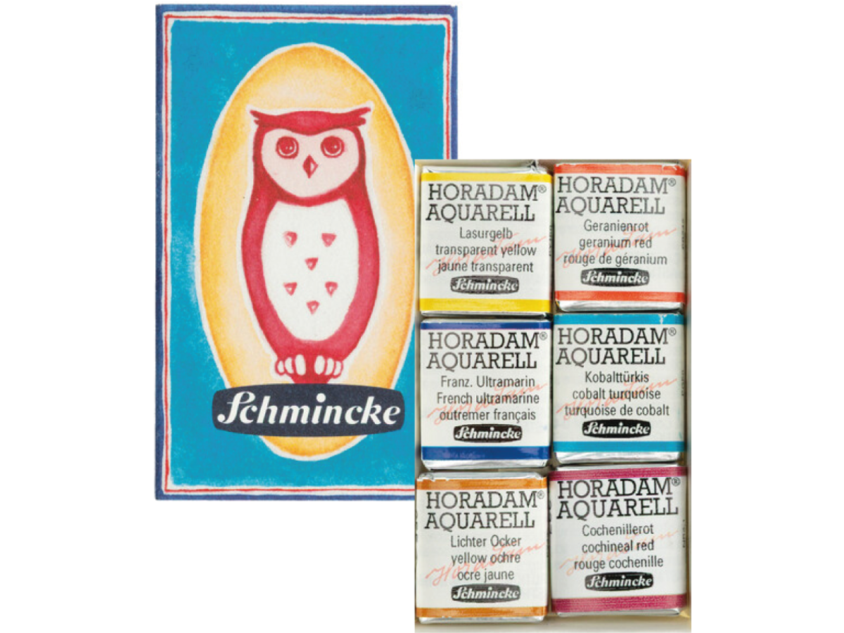 SCHMINCKE HORADAM AQUARELL SET MATCHBOX 6X 1/2N WECK=WECK 1