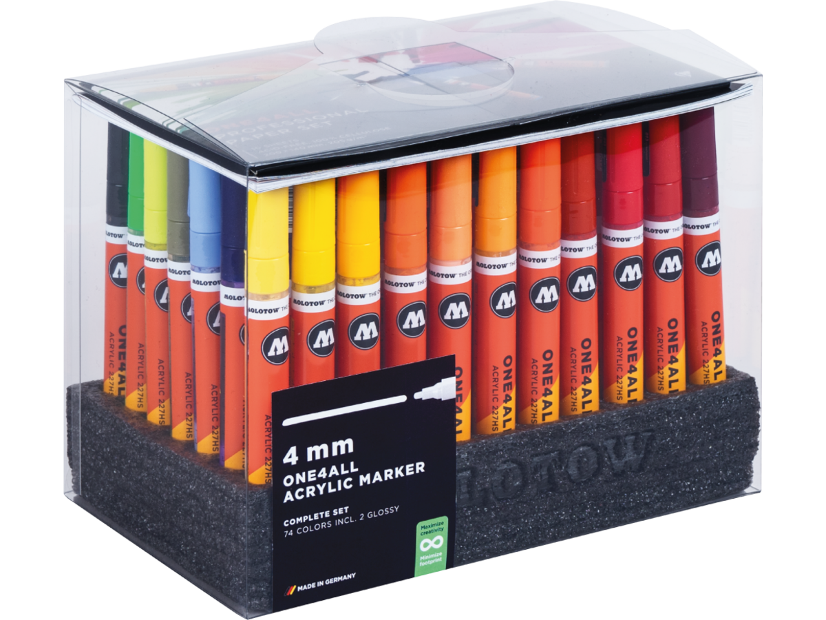 MOLOTOW ONE4ALL MARKERSET 227HS 4MM 74X 1