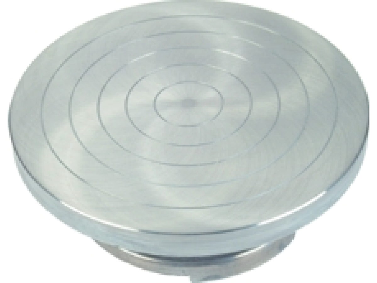 ABIG TÖPFERSCHEIBE METALL 23CM DURCHMESSER 8CM HOCH 1