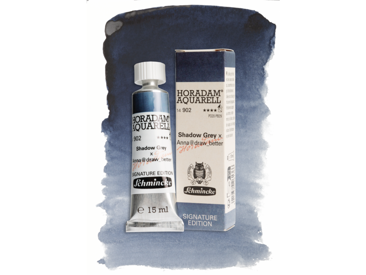 SCHMINCKE HORADAM AQUARELLFARBE SIGNATURE EDITION SHADOW GREY 15ML WECK = WECK 1