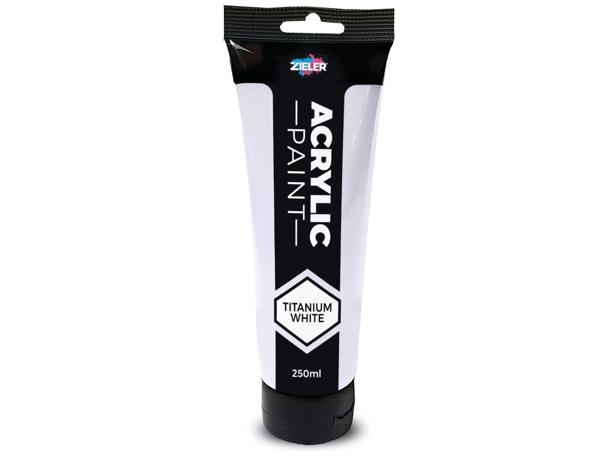 ZIELER ACRYLFARBE 250ML TITANIUM WEISS 1