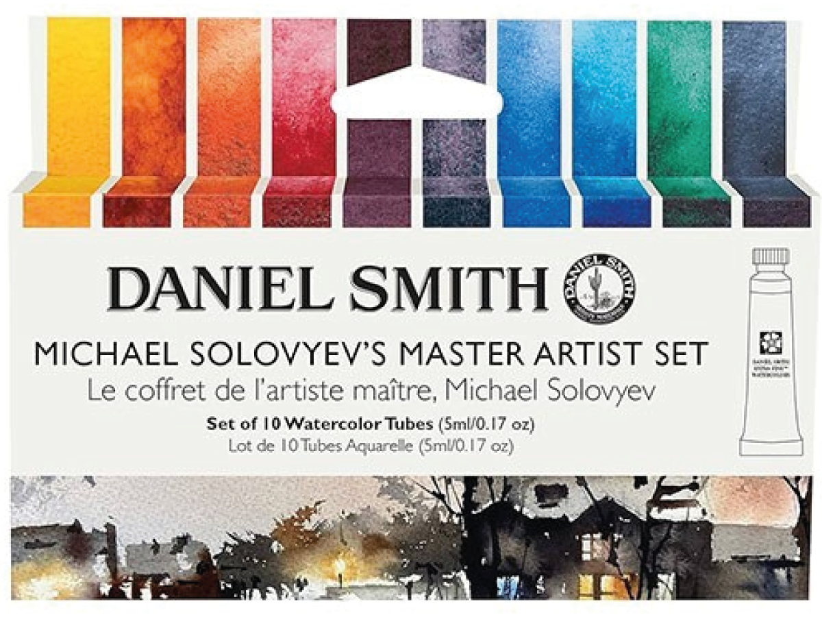 DANIEL SMITH WATERCOLOUR SET MICHAEL SOLOVYEV'S MASTER ARTIST 10X5ML 1