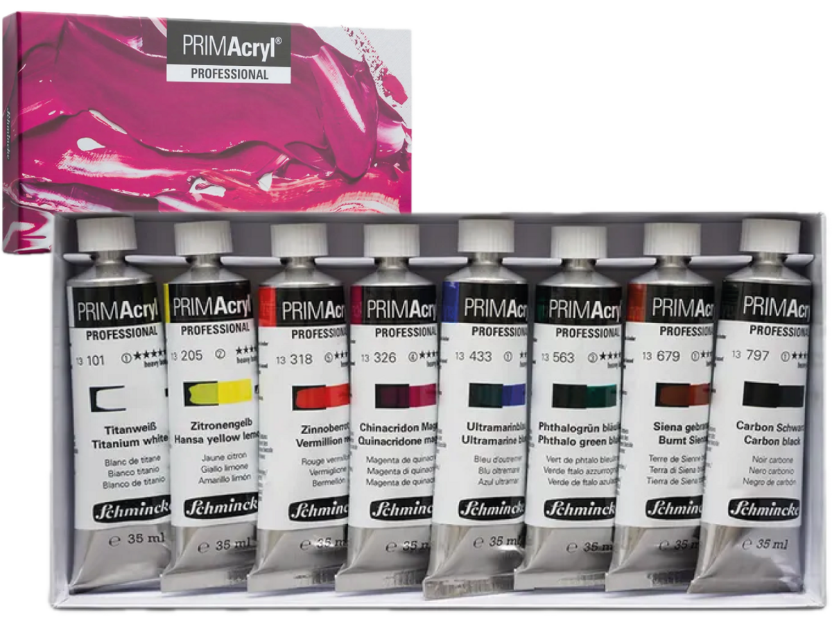 SCHMINCKE PRIMACRYL STANDARD SET 8X35ML 1