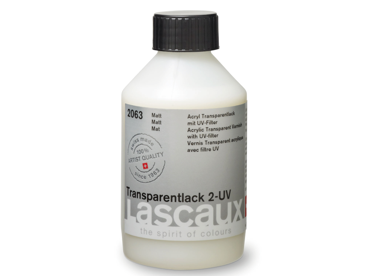 LASCAUX TRANSPARENTLACK UV 2 250ML MATT 2063 1