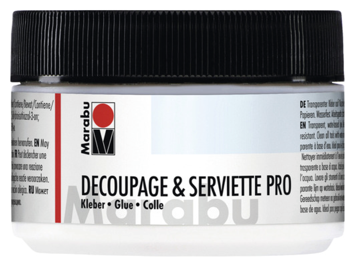 MARABU SERVETTEN-DECOUPAGE PRO LIJM/LAK 250 ML 1