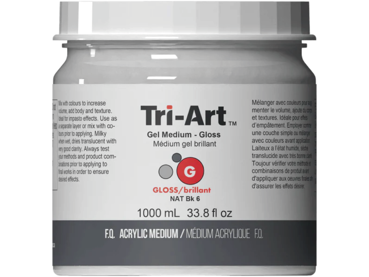 TRI-ART GEL MEDIUM GLOSS 1000ML 1