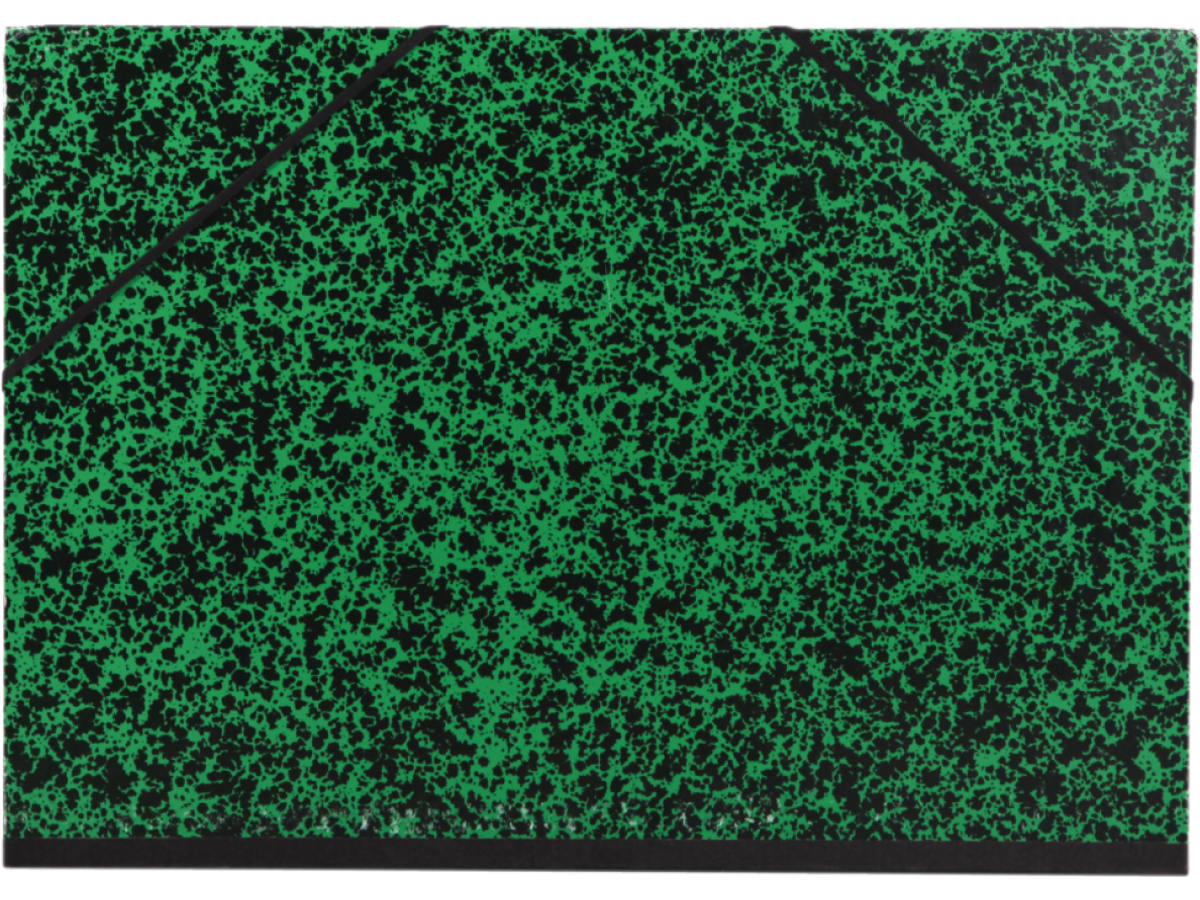 CLAIREFONTAINE  ZEICHENMAPPE GRÜN 52X72CM GUMMIBAND 1
