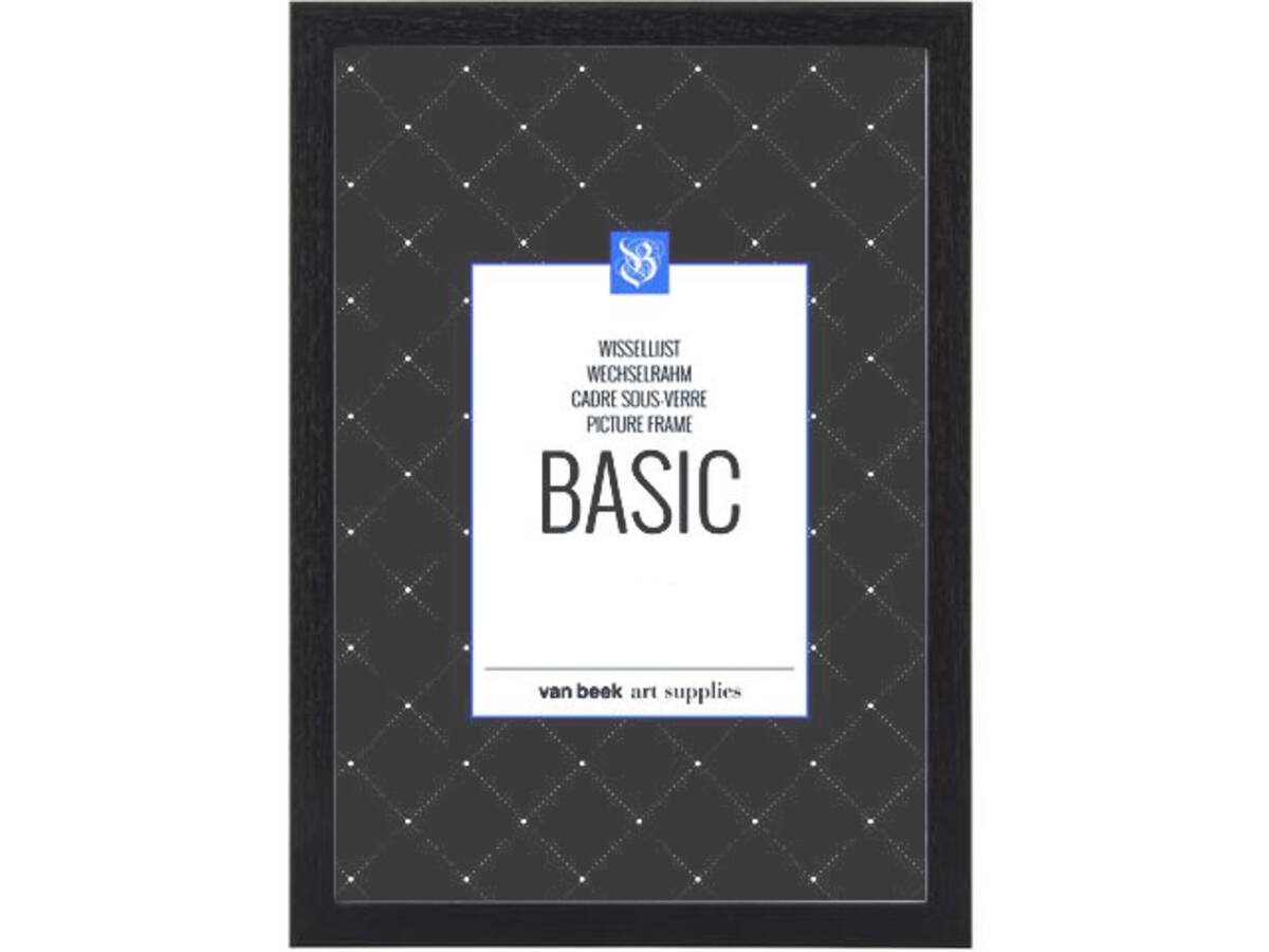 VAN BEEK WECHSELRAHMEN HOLZ BASIC SCHWARZ 50X65CM 1