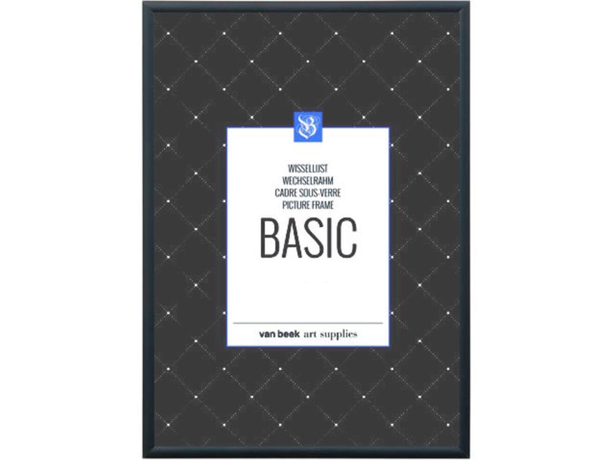 VAN BEEK BASIC ALUMINIUM WECHSELRAHMEN 50X65CM SCHWARZ 1