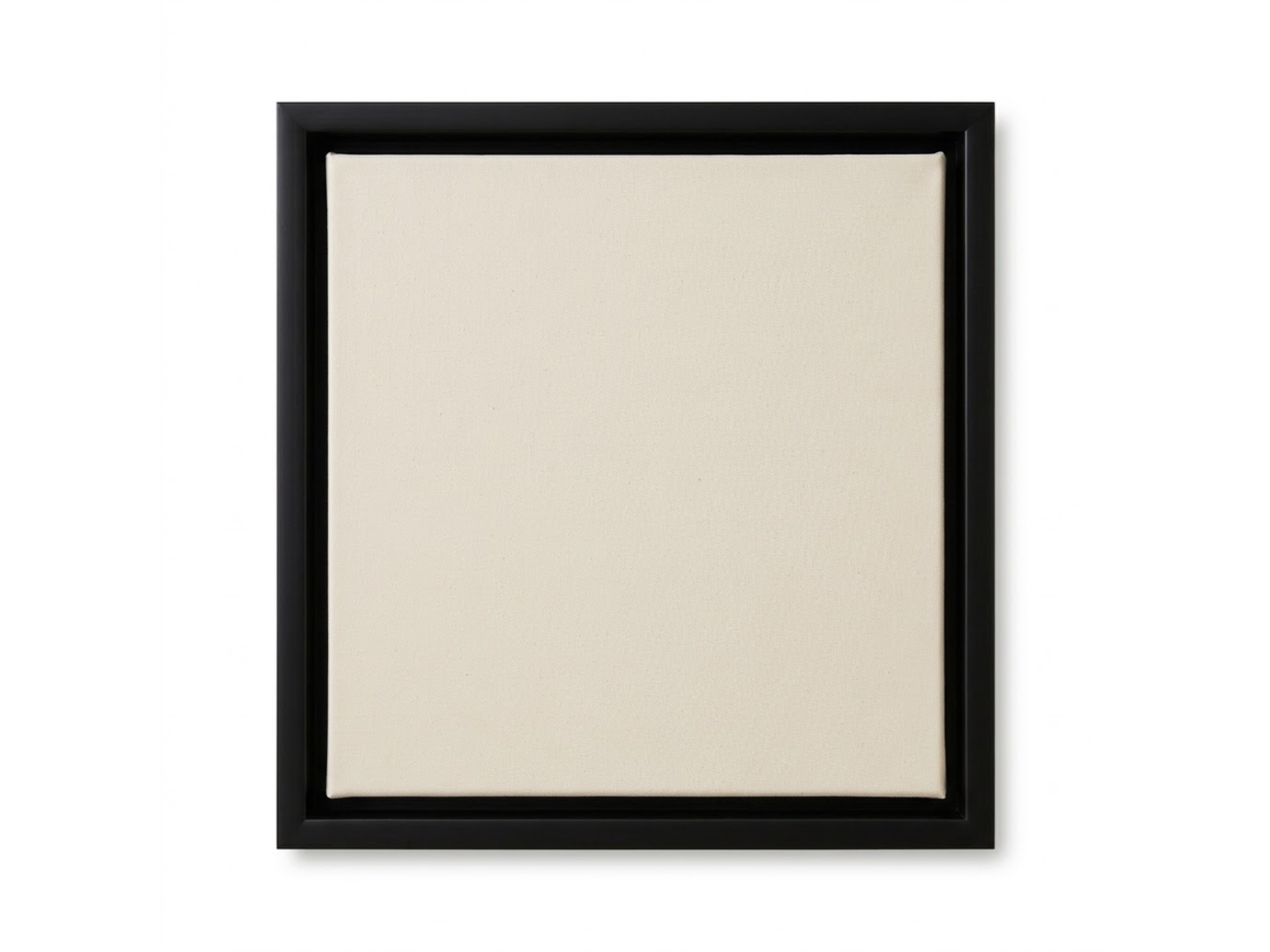 SCHATTENFUGENRAHMEN SCHWARZ DELUXE EXTRA TIEF FÜR 30X30CM 1