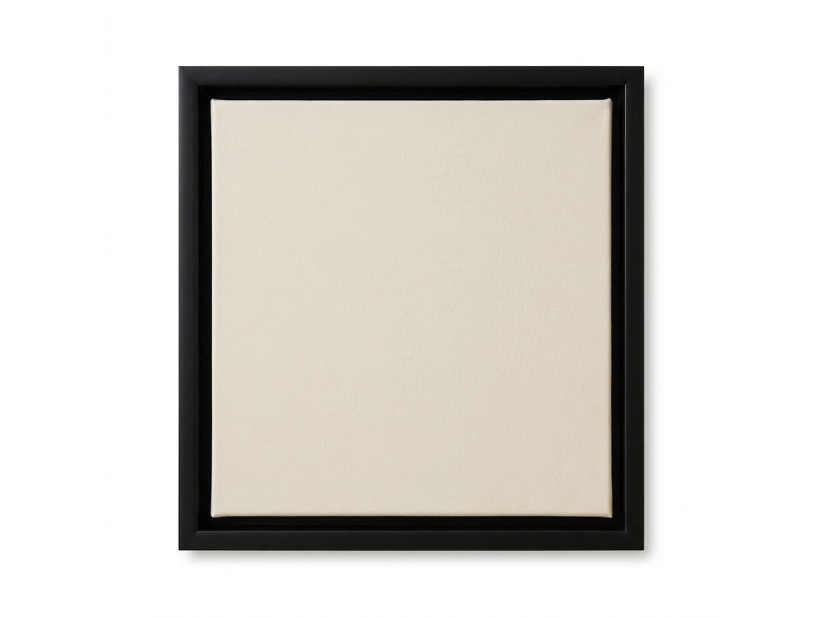 SCHATTENFUGENRAHMEN SCHWARZ DELUXE EXTRA TIEF FÜR 60X80CM 1