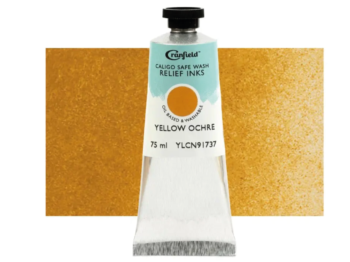 CRANFIELD CALIGO SAFE WASH RELIEF INK 75ML YELLOW OCHRE 113 1