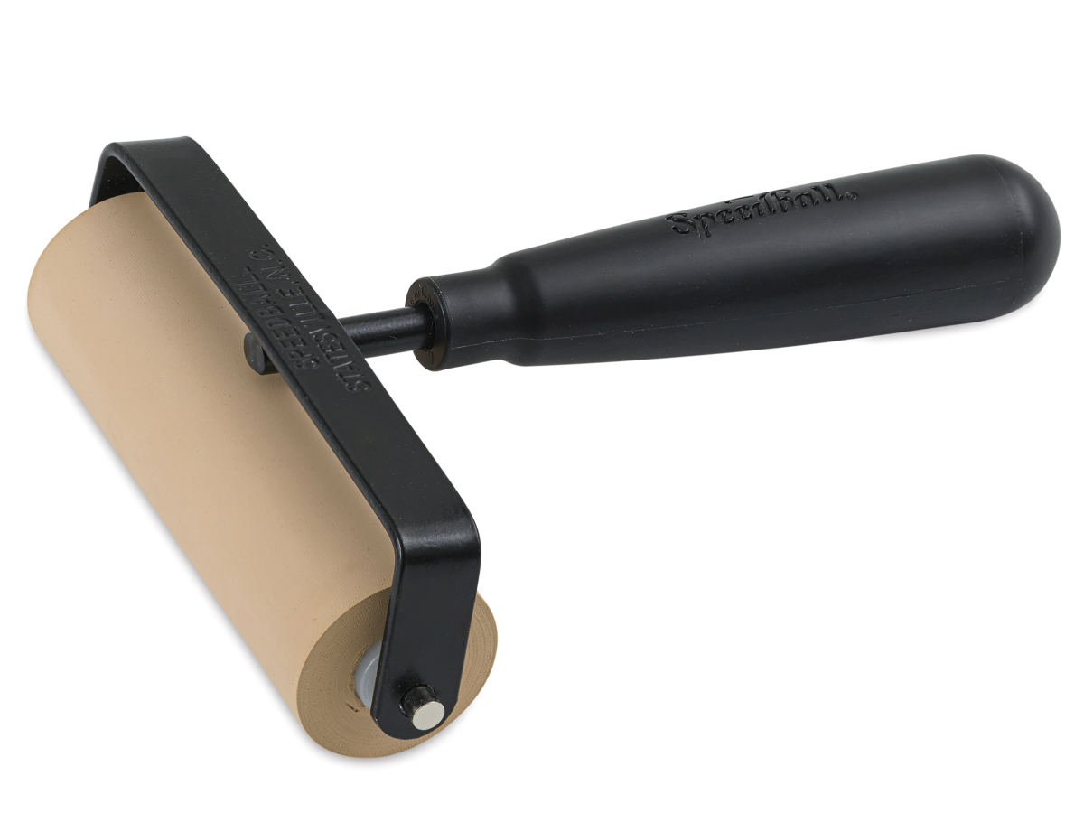 SPEEDBALL LINO ROLLER MET ZWART HANDVAT 10,2CM 1