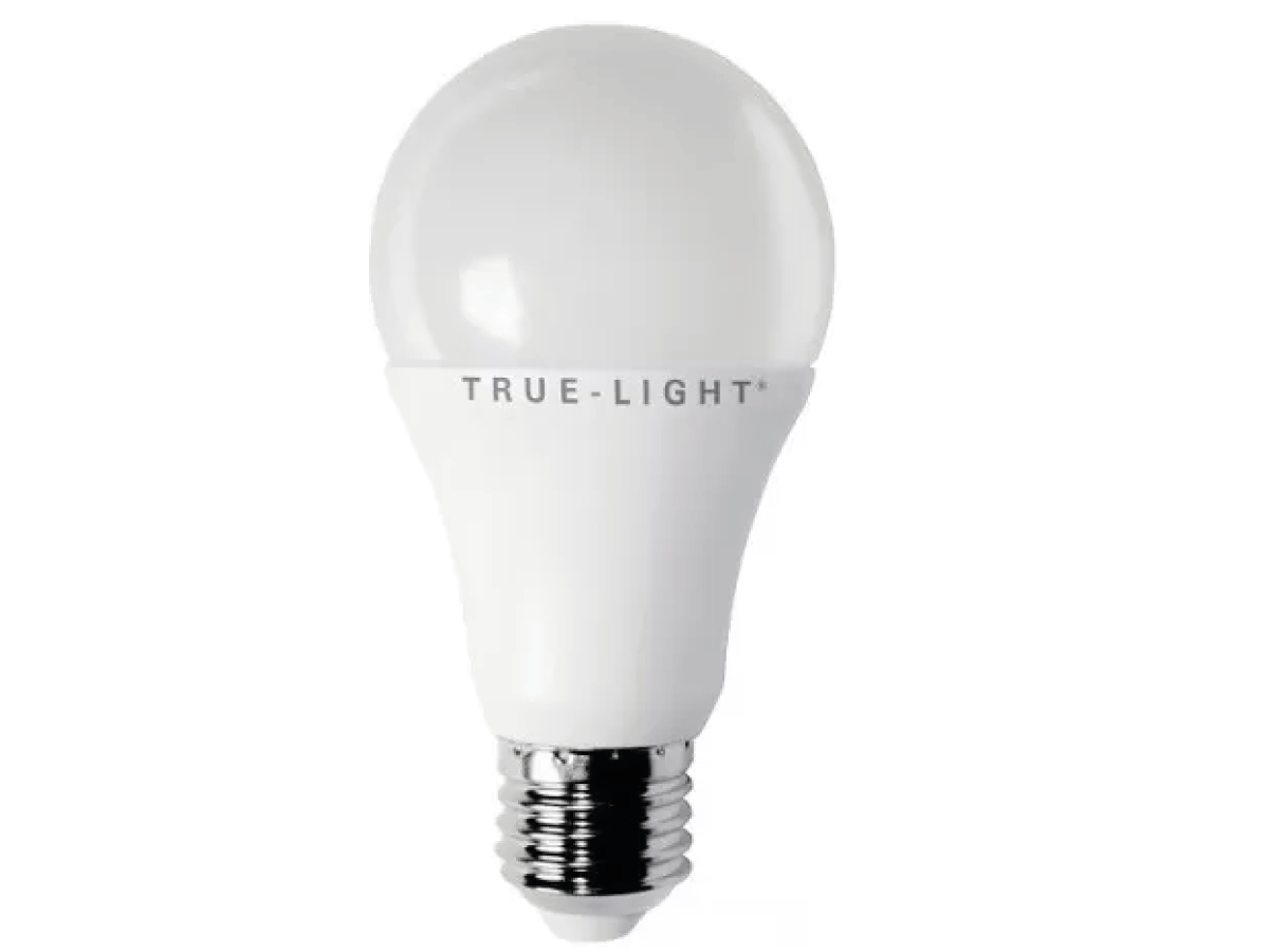 TRUE-LIGHT LED LAMP 12WATT E27 TRAPLOOS DIMBAAR 1
