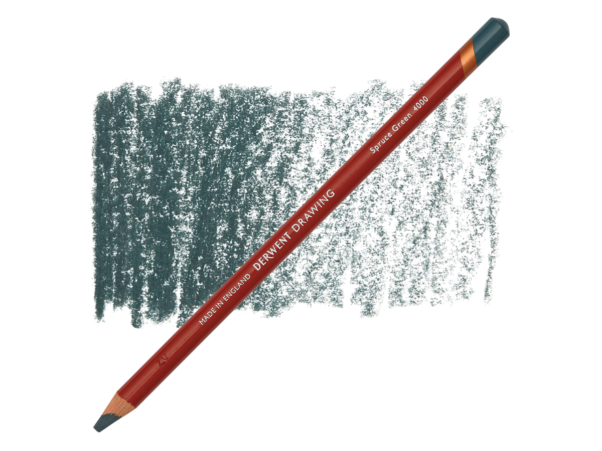 DERWENT DRAWING POTLOOD 4000 SPRUCE GREEN 1