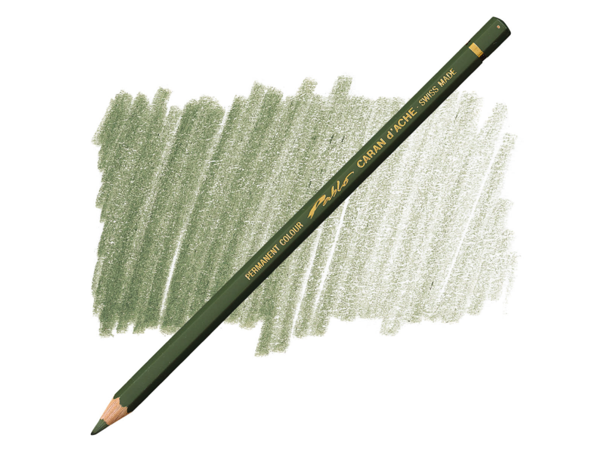 CARAN D'ACHE PABLO BUNTSTIFT 019 OLIVSCHWARTZ 1