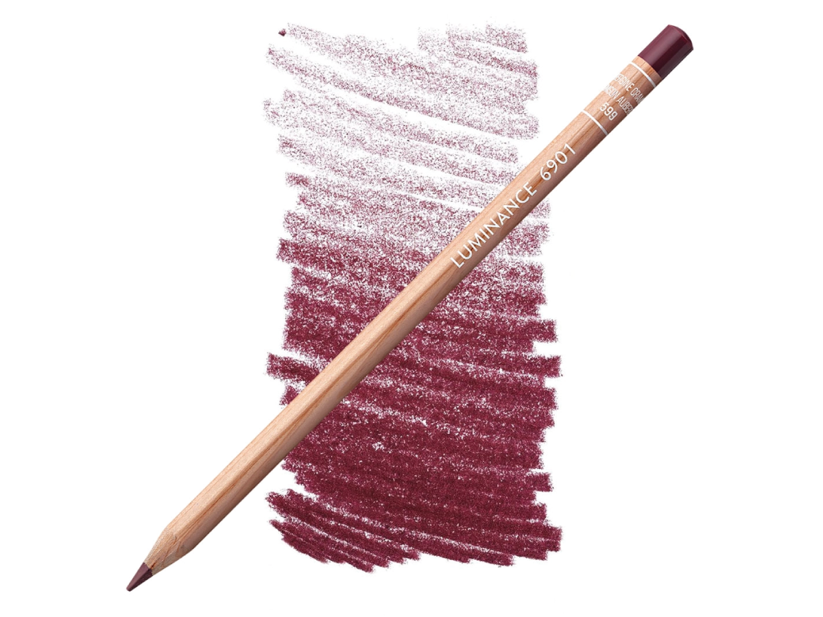 CARAN D'ACHE LUMINANCE BUNTSTIFT 599 KARMESIN-AUBERGINE 1