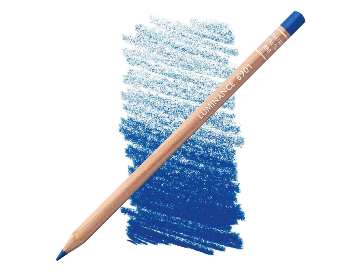 CARAN D'ACHE LUMINANCE BUNTSTIFT 660 KOBALTBLAU MITTEL 1