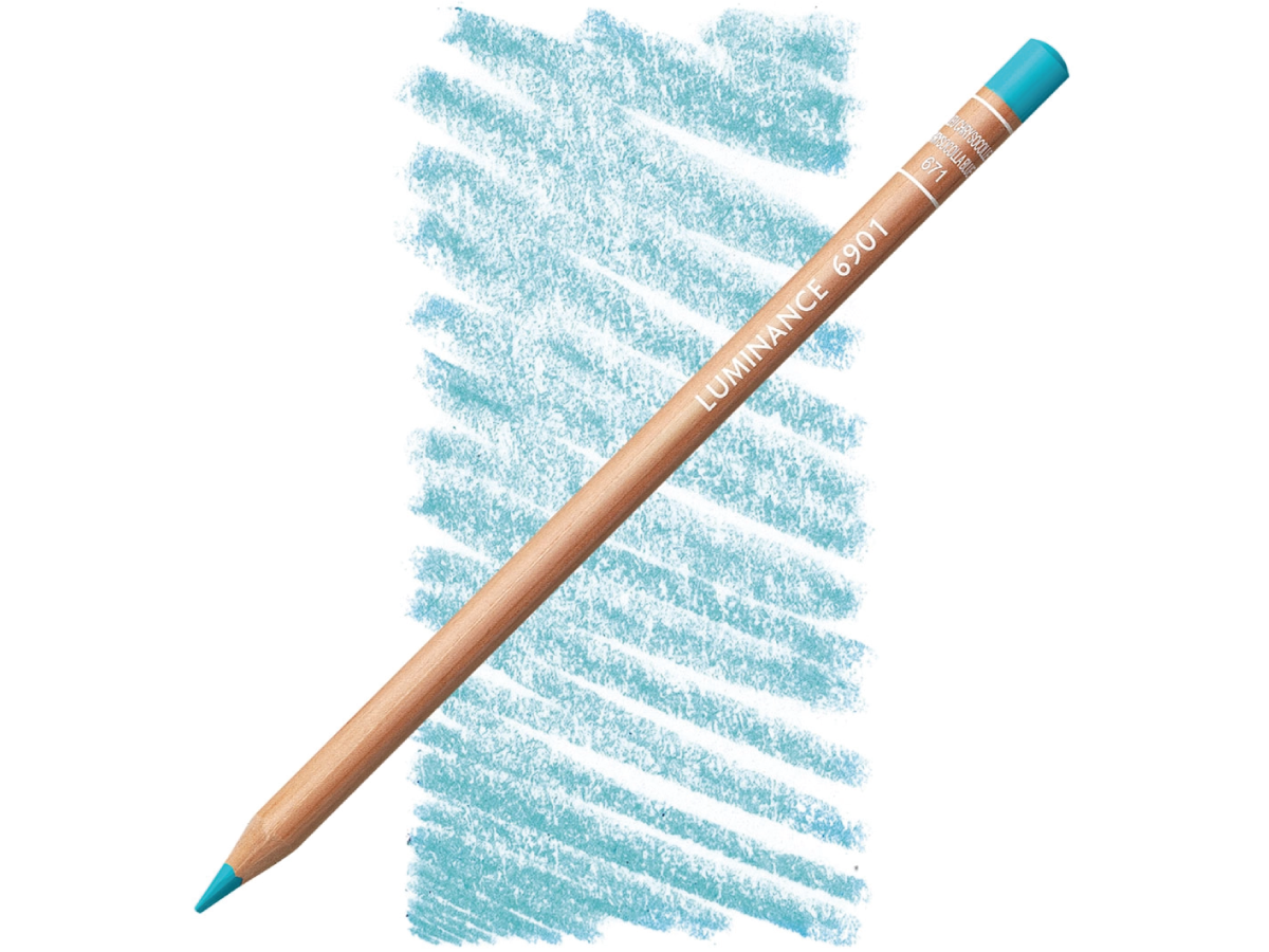 CARAN D'ACHE LUMINANCE POTLOOD 671 CHRYSOKOLL-BLAU (CHRYSOCOLLA BLUE) 1