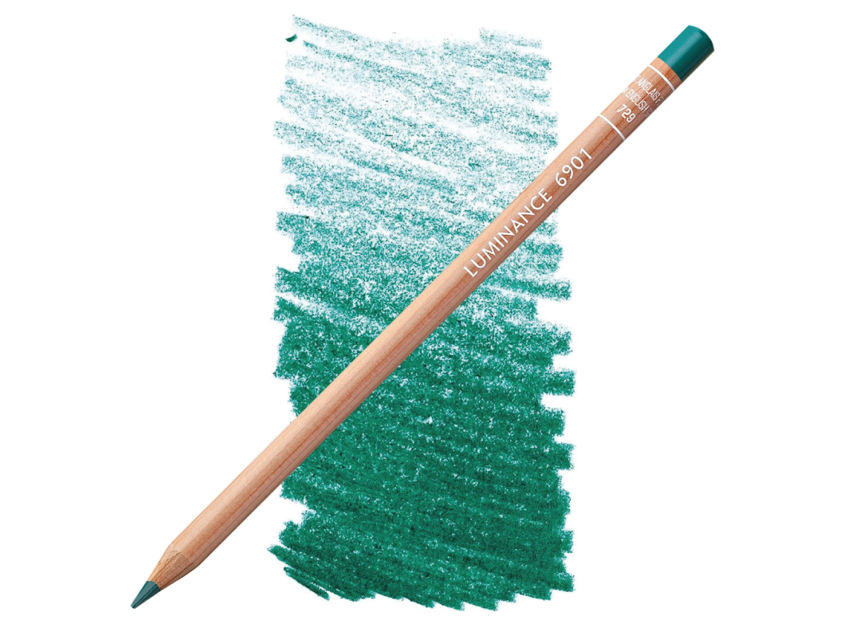 CARAN D'ACHE LUMINANCE BUNTSTIFT 729 ENGLISCHGRÜN DUNKEL 1