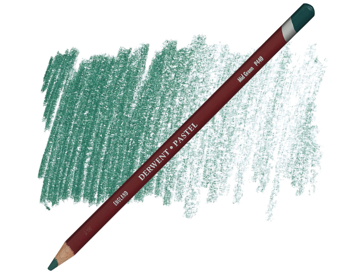 DERWENT PASTELLSTIFT P440 273 MID GREEN 1