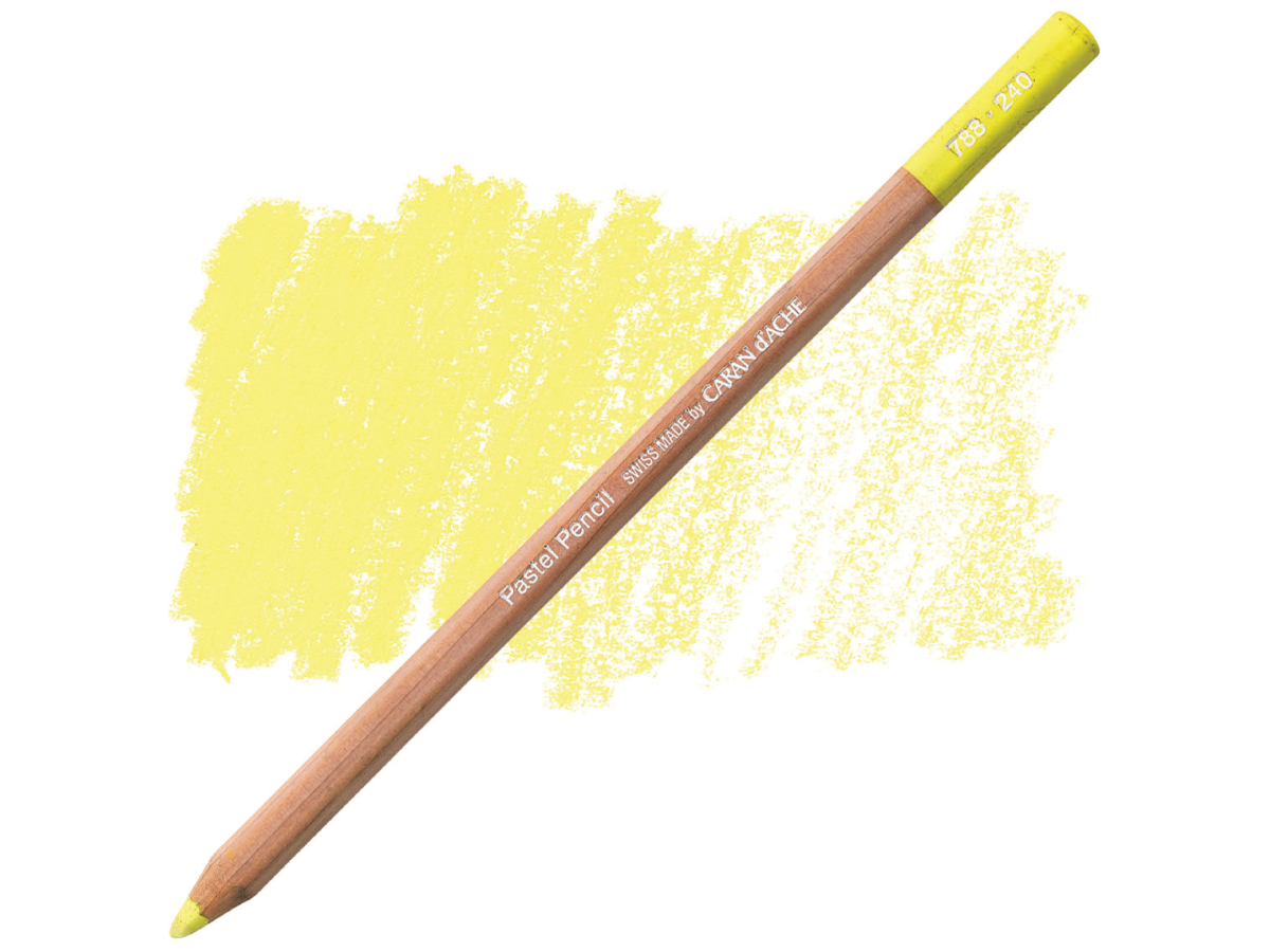 CARAN D'ACHE PASTEL PENCIL PASTELLSTIFT 240 ZITRONENGELB 1