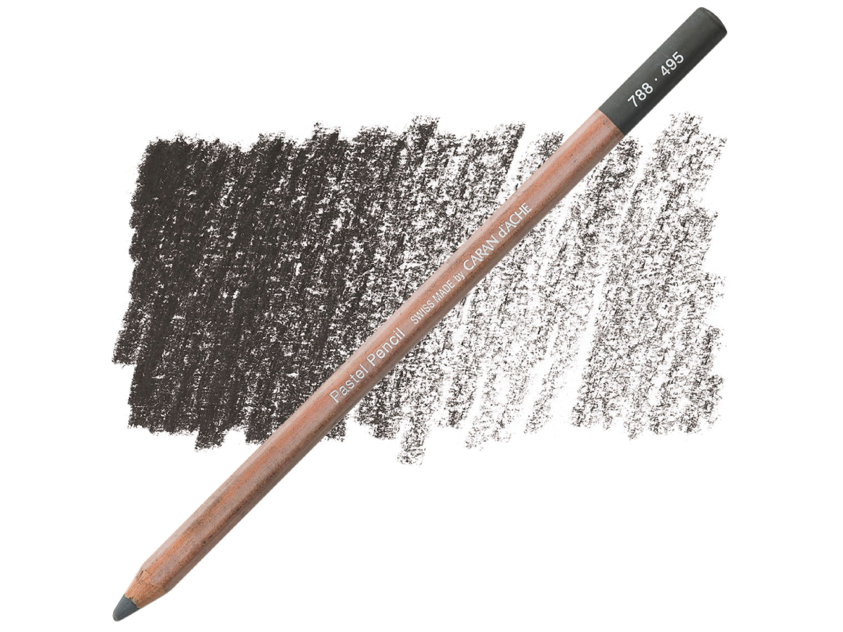 CARAN D'ACHE PASTEL PENCIL PASTELLSTIFT 495 SCHIEFERGRAU 1