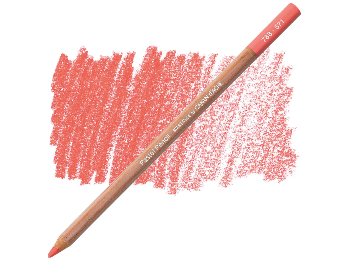CARAN D'ACHE PASTEL PENCIL PASTELLSTIFT 571 ANTHRACHINONE ROSA 1