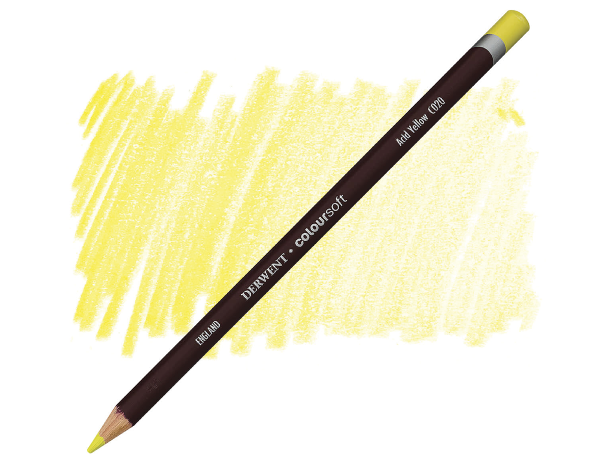 DERWENT COLOURSOFT BUNTSTIFT 020 ACID YELLOW 1