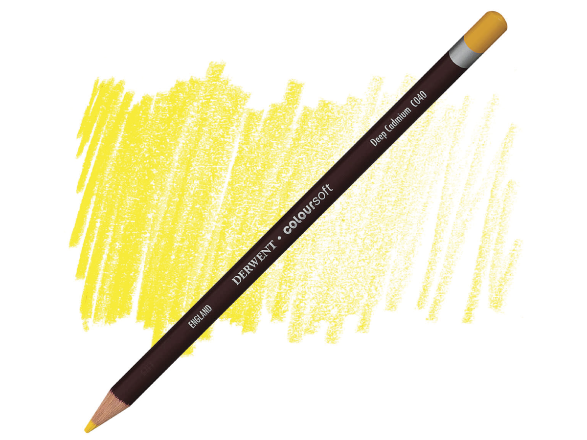 DERWENT COLOURSOFT BUNTSTIFT 040 DEEP CADMIUM 1