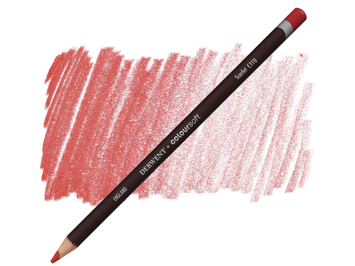DERWENT COLOURSOFT BUNTSTIFT 110 SCARLET 1