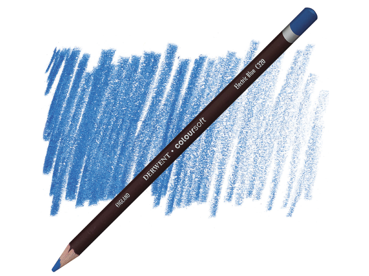 DERWENT COLOURSOFT BUNTSTIFT 320 ELECTRIC BLUE 1