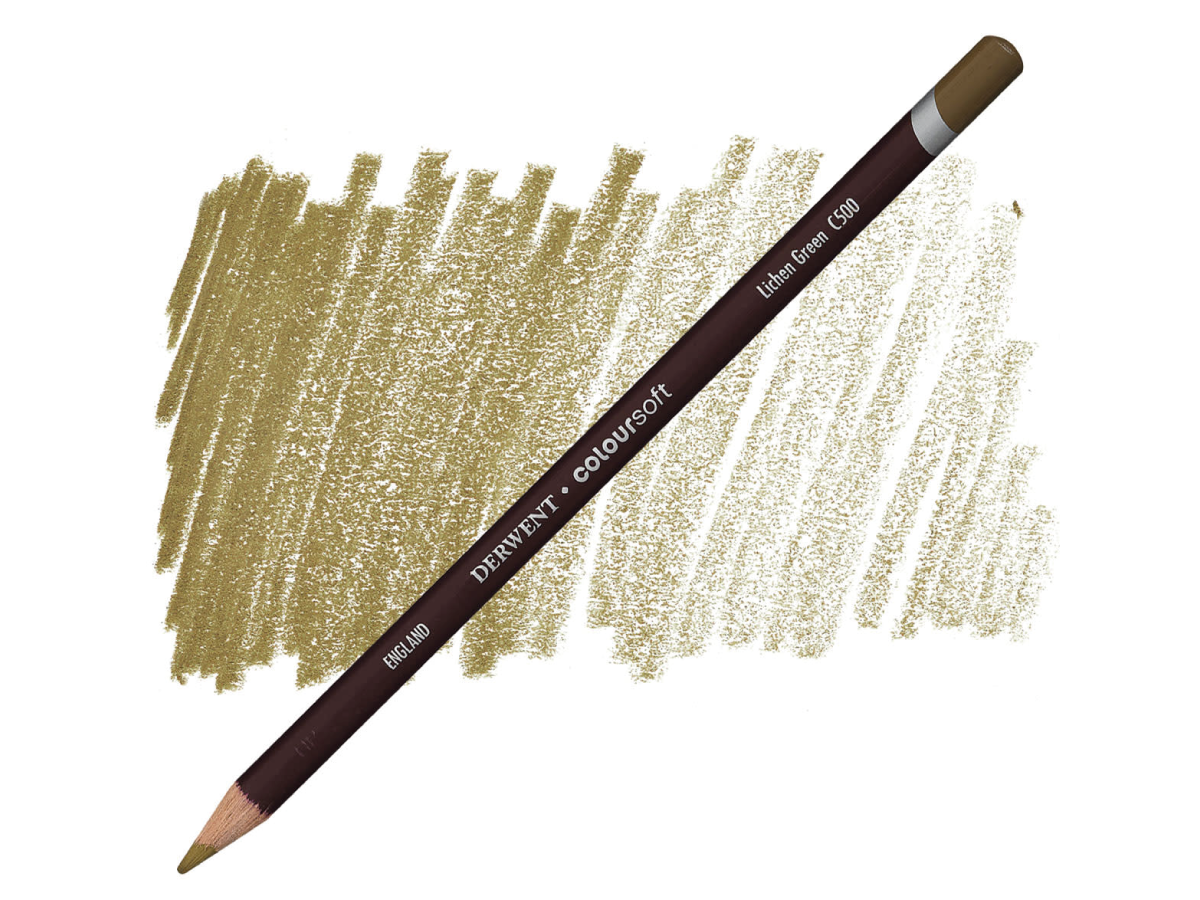 DERWENT COLOURSOFT BUNTSTIFT 500 LICHEN GREEN 1