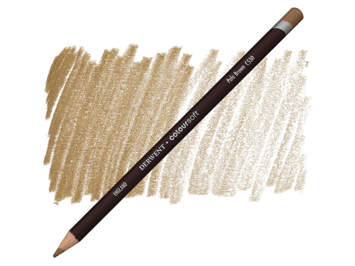 DERWENT COLOURSOFT BUNTSTIFT 530 PALE BROWN 1