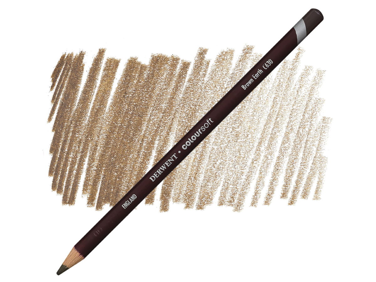 DERWENT COLOURSOFT BUNTSTIFT 630 BRAUN ERDE 1