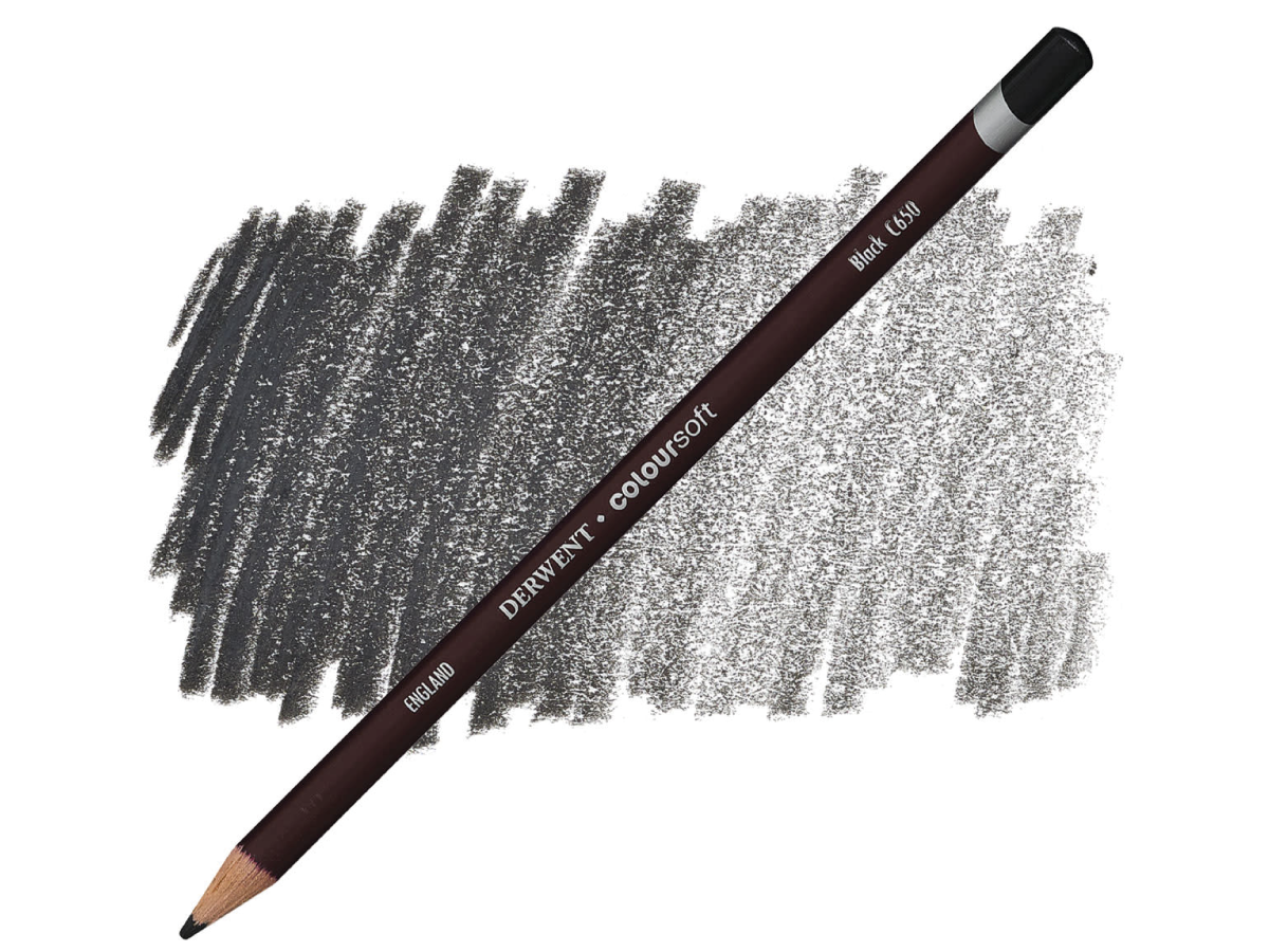DERWENT COLOURSOFT BUNTSTIFT 650 SCHWARZ 1