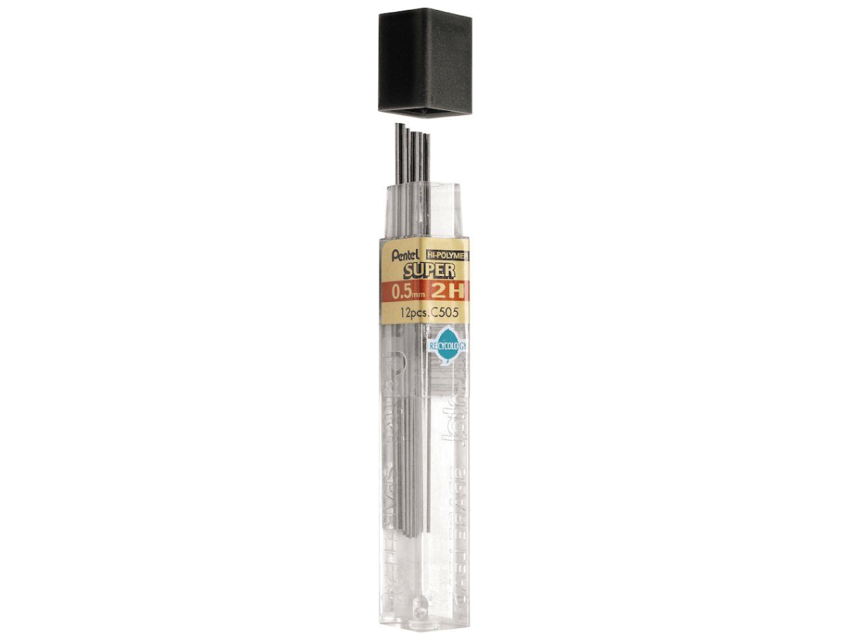PENTEL MINEN FÜR 0,5 MM DRUCKBLEISTIFTE 2H 12X 1