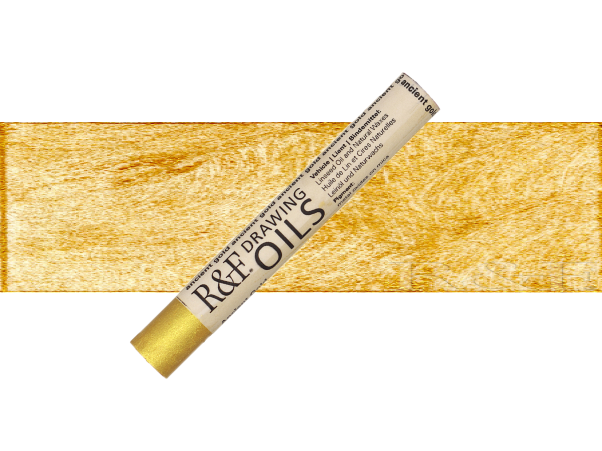 R&F DRAWING OIL STICK 12ML ANCIENT GOLD 101 1