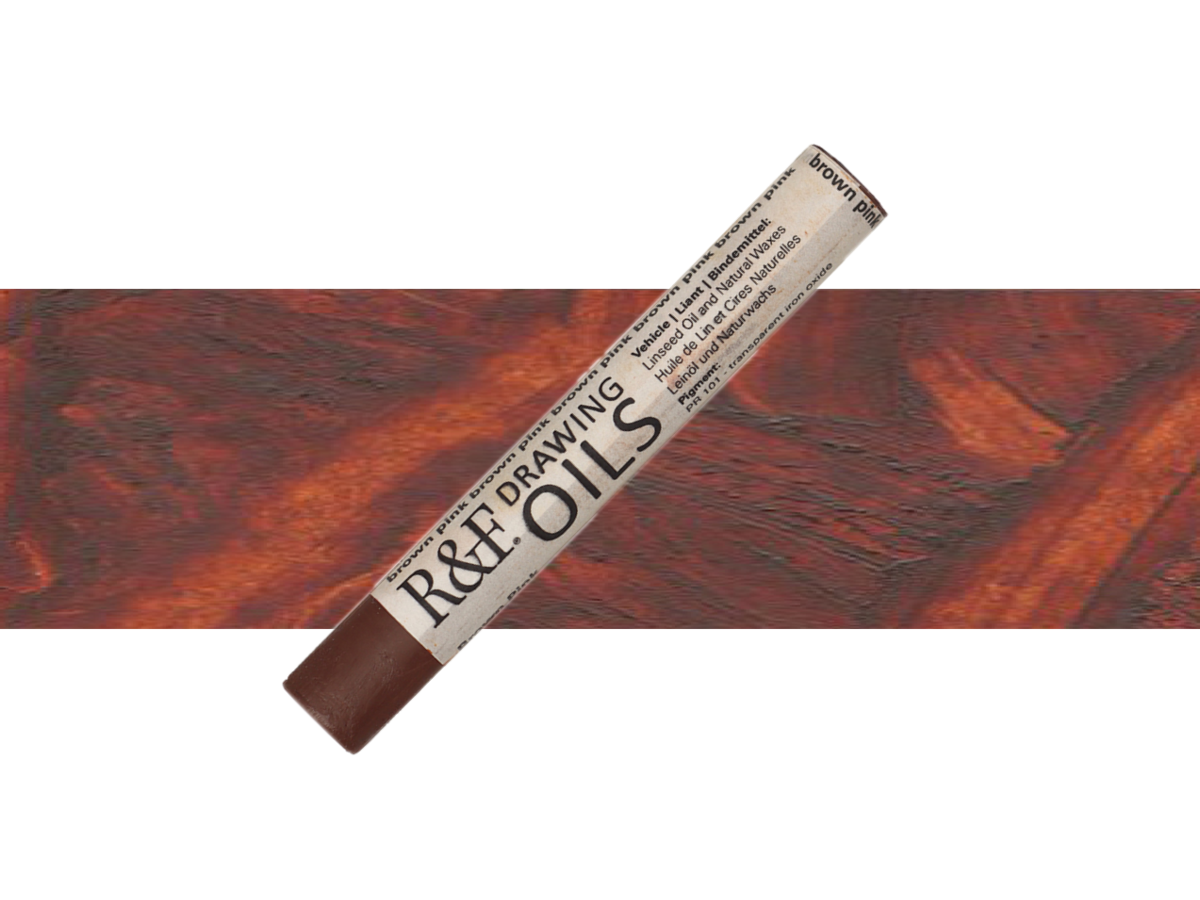 R&F DRAWING OIL STICK 12ML BROWN PINK 104 1