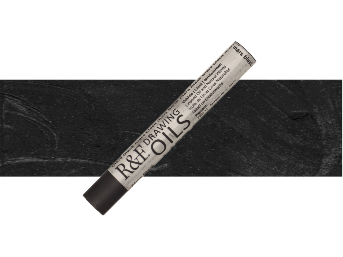 R&F DRAWING OIL STICK 12ML MARS BLACK 118 1