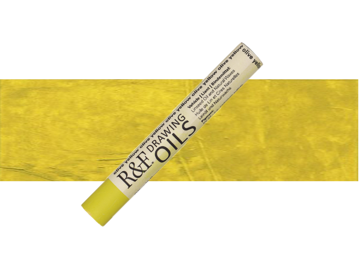 R&F DRAWING OIL STICK 12ML OLIVE YELLOW 124 1