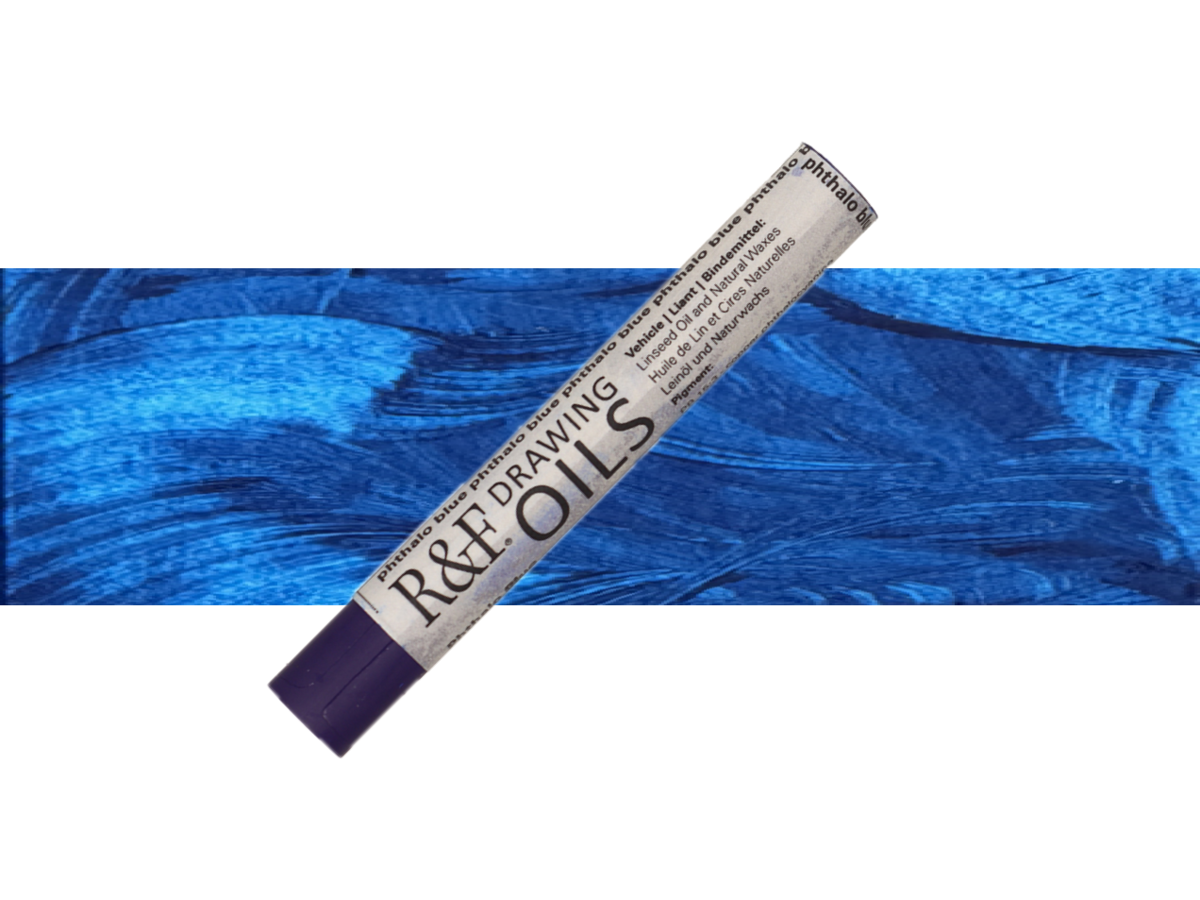 R&F DRAWING OIL STICK 12ML PHTHALO BLUE 127 1
