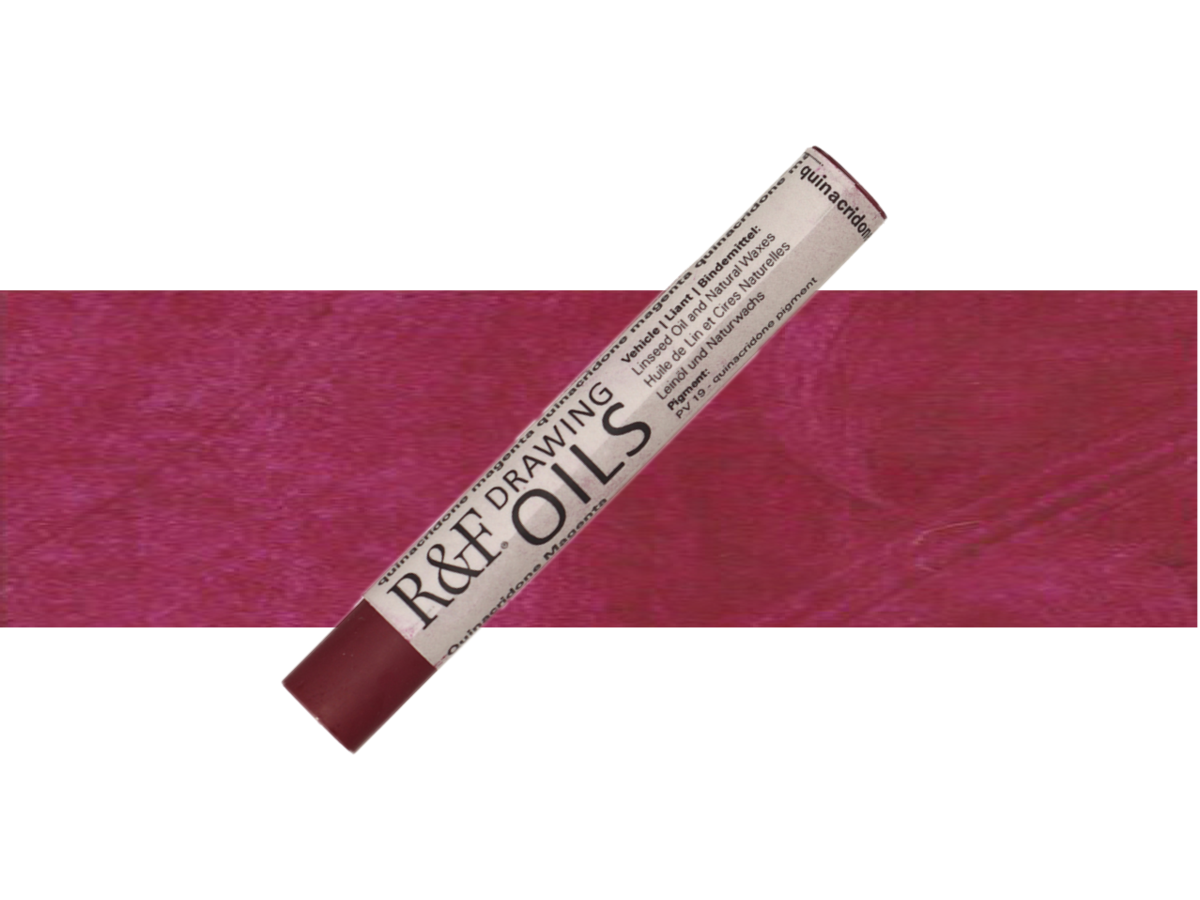 R&F DRAWING OIL STICK 12ML QUINACRIDONE MAGENTA 129 1