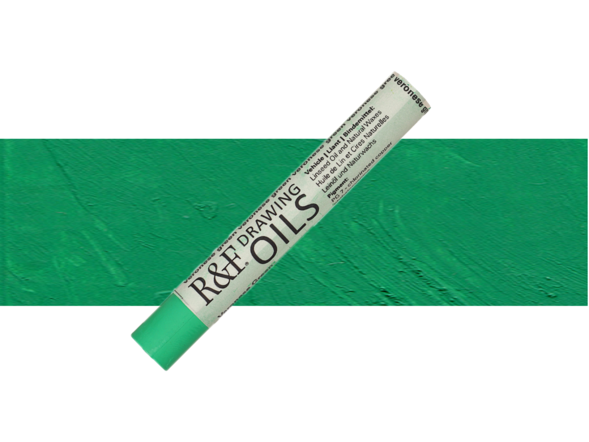 R&F DRAWING OIL STICK 12ML VERONESE GREEN 137 1