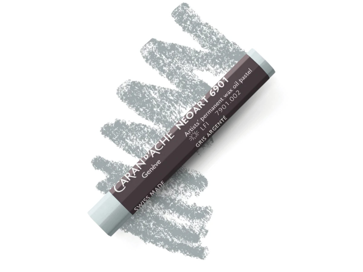 CARAN D'ACHE NEOART 6901 WAX-OIL SILVER GREY 1