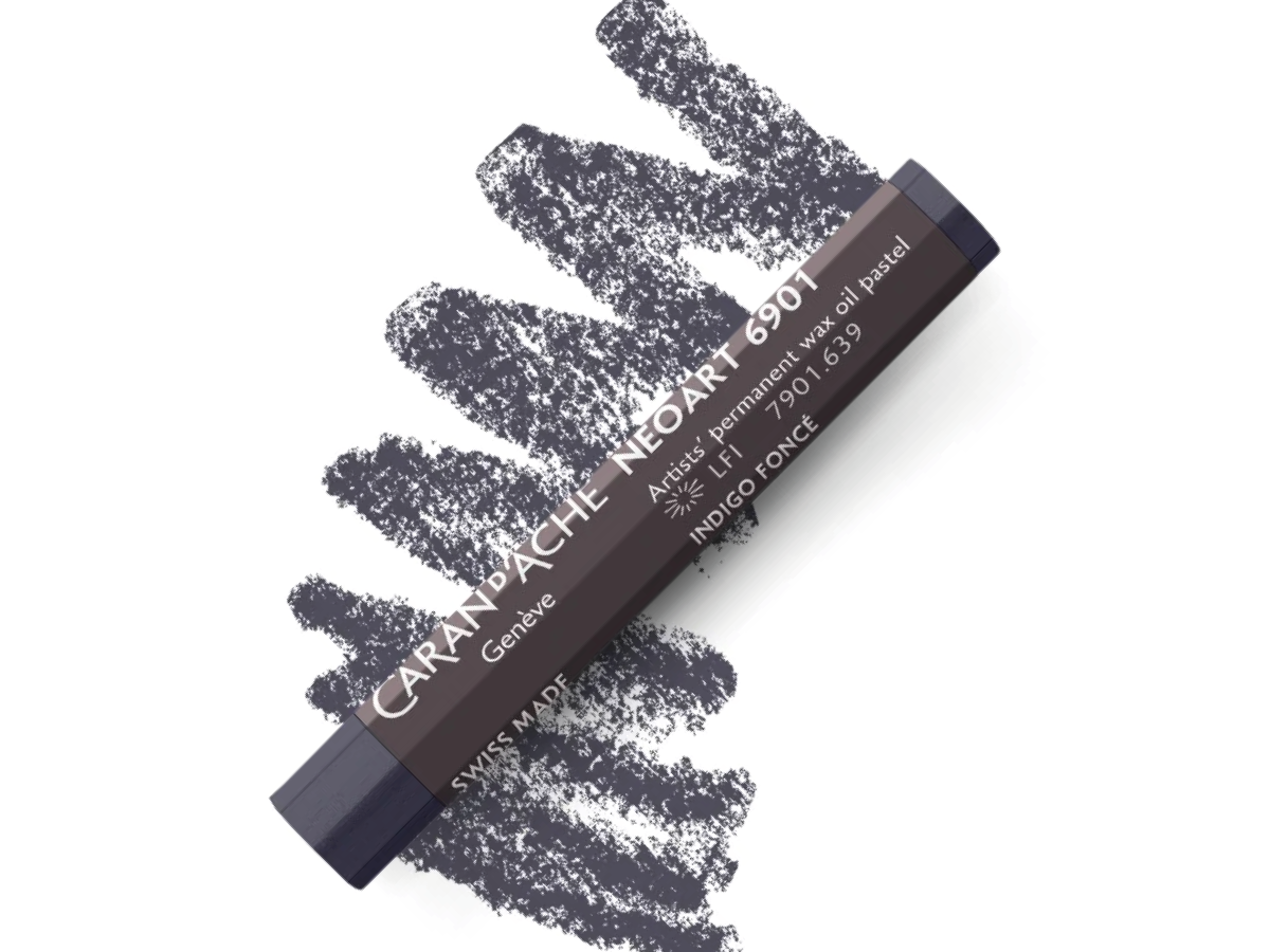 CARAN D'ACHE NEOART 6901 WAX-OIL DARK INDIGO 1