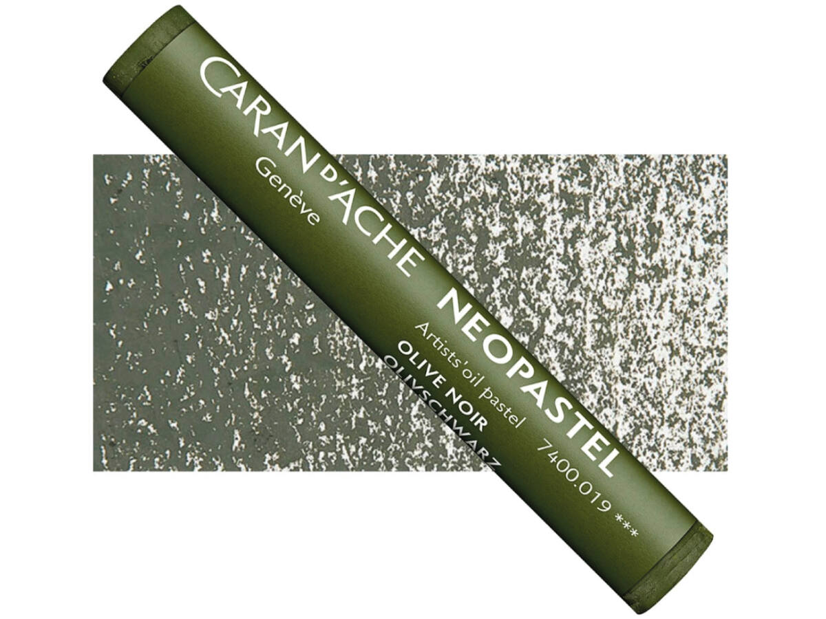CARAN D'ACHE NEOPASTEL 019 OLIVSCHWARZ 1