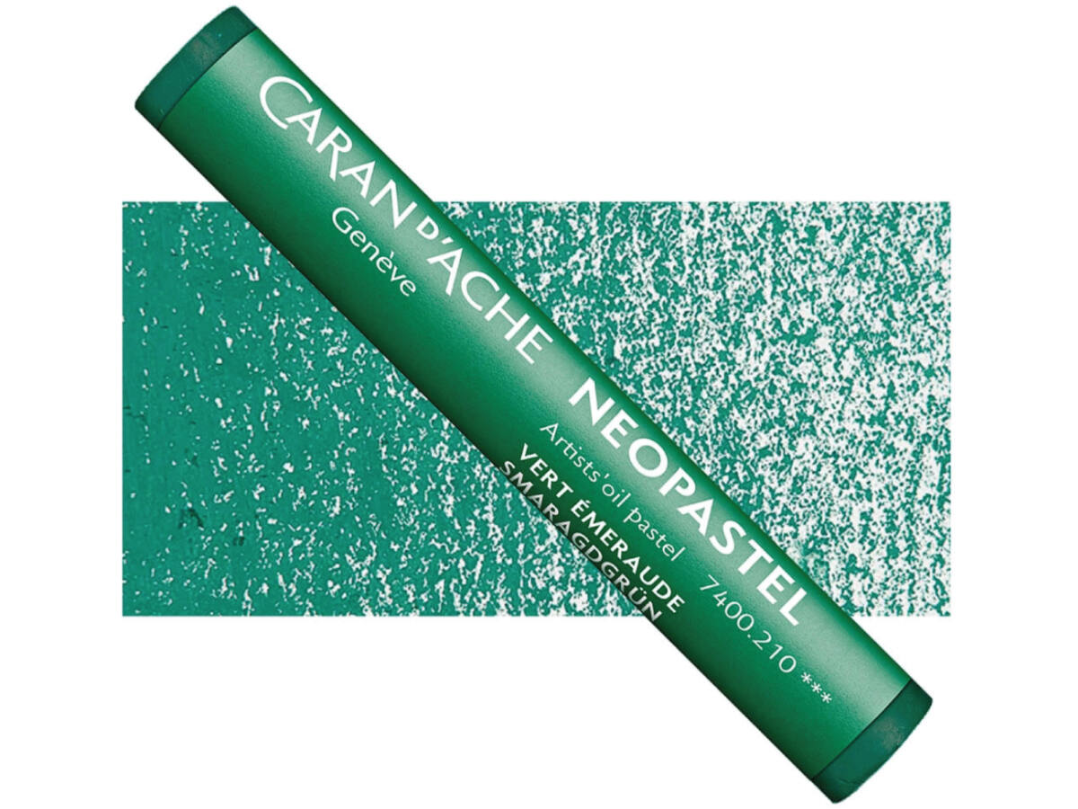 CARAN D'ACHE NEOPASTEL 210 EMERALD GRÜN 1